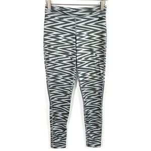 Nike Gray Green Zig Zag Leggings XS